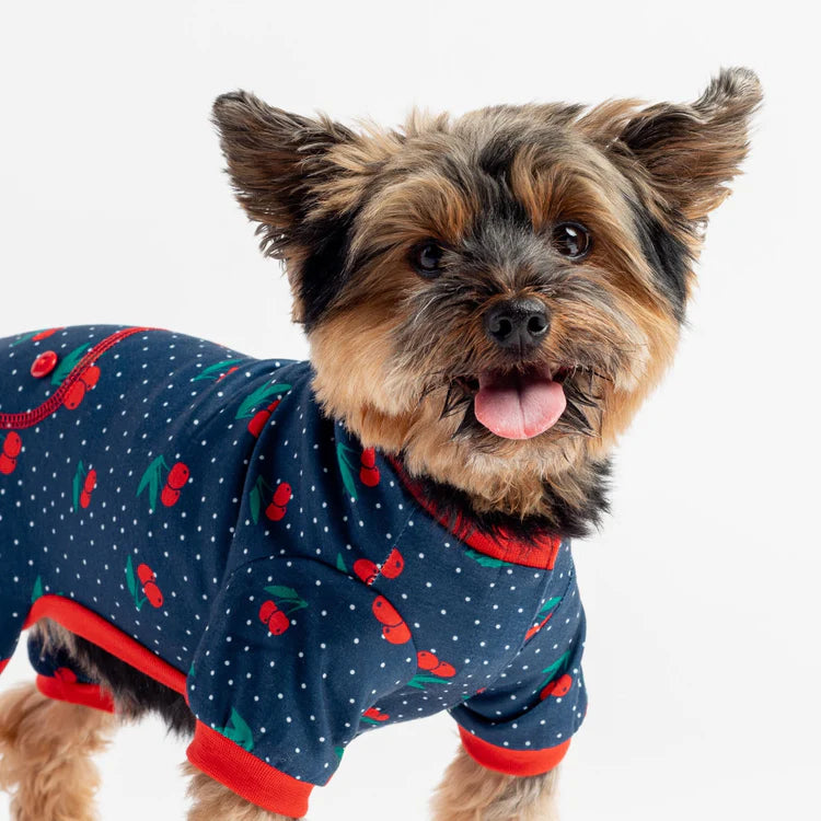 Silver Paw - Cherry Dog Pajama (Sizes available)