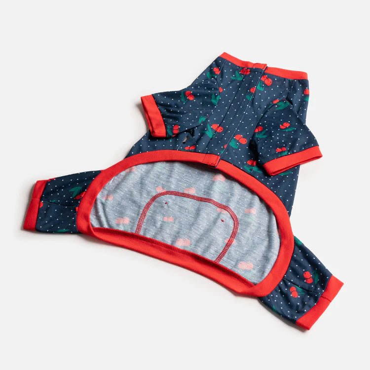 Silver Paw - Cherry Dog Pajama (Sizes available)