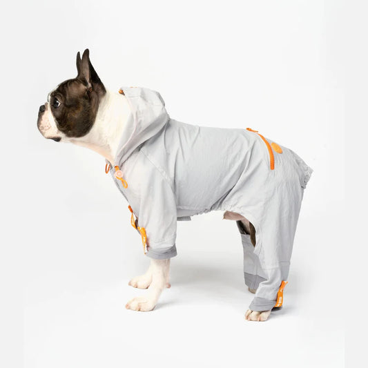 Silver Paw - One Piece Dog Splash Suit (Grey, Sizes available)