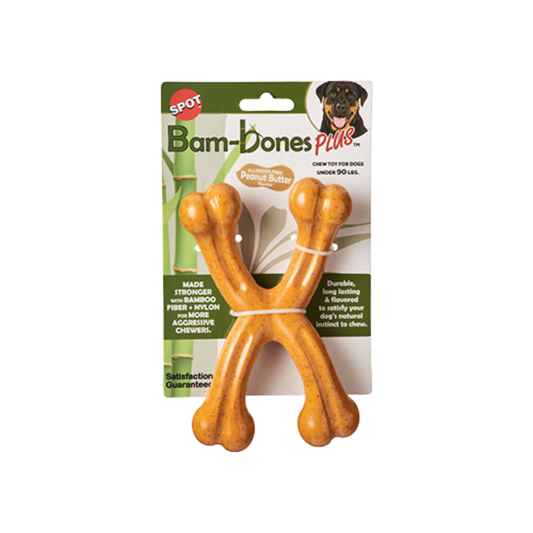 Spot - Bam-bones jouet à mâcher pour chien double wishbone (7")