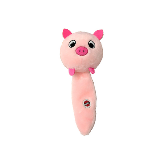 Spot - Squish & Squeak Pig Dog Toy (10")