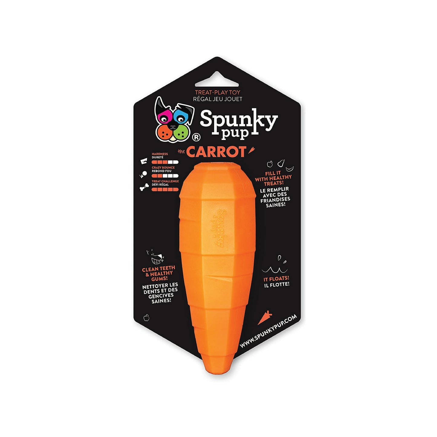 Spunky Pup - Treat Dispensing Dog Toy (Carrot)