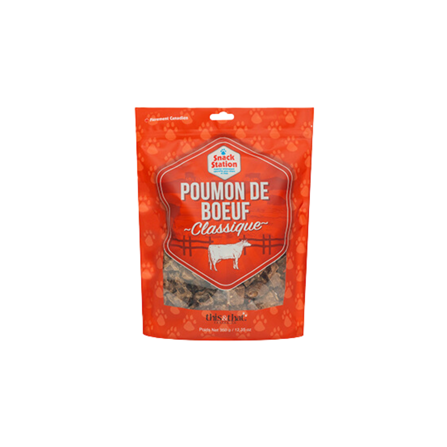 This & That - Dehydrated Beef Lung Dog Treats (350 g)