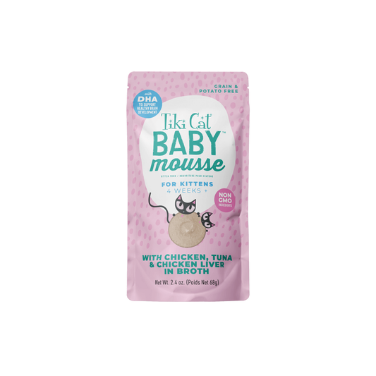 Tiki Cat - Baby Mousse Wet Kitten Food with Chicken, Duck & Duck Liver