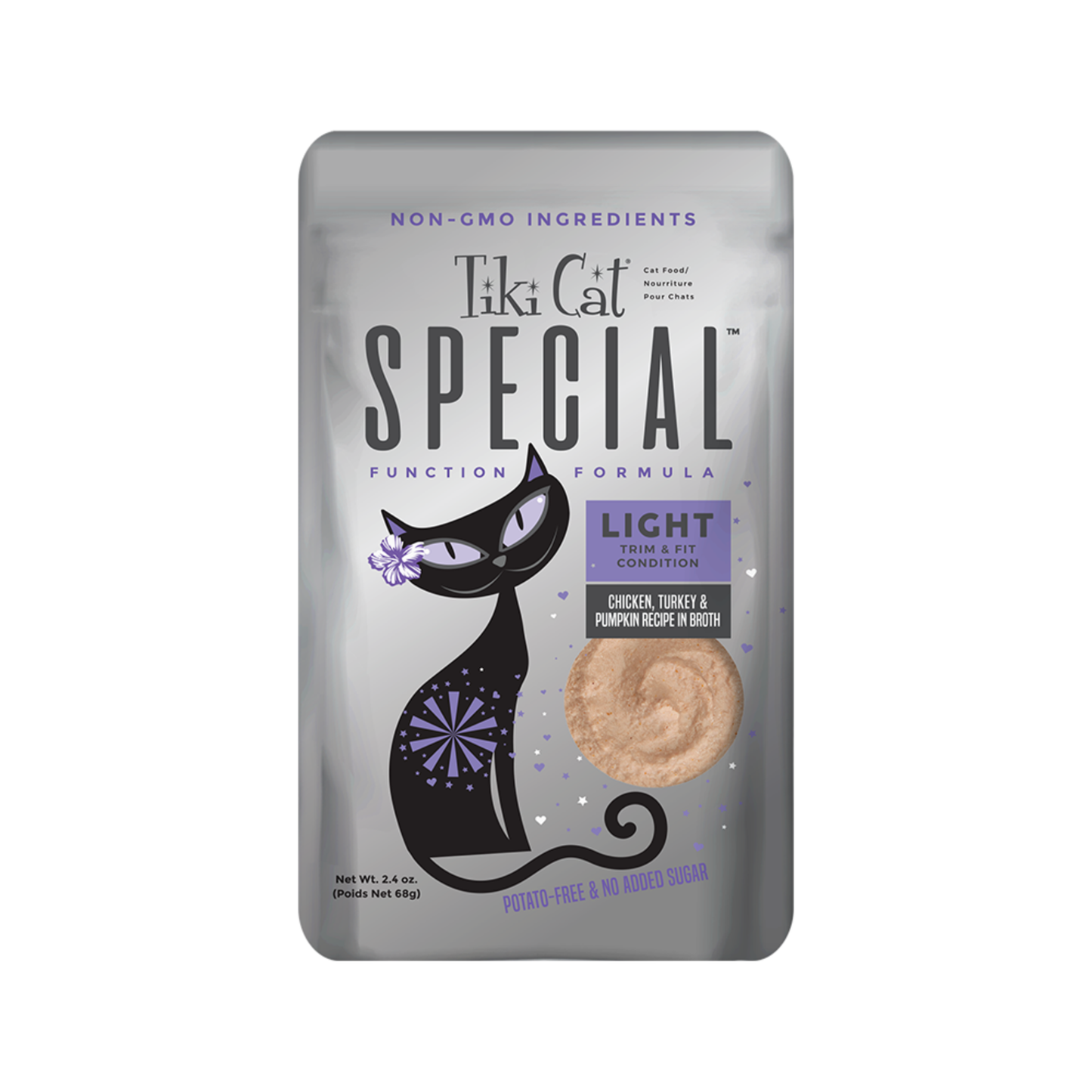 Tiki Cat - Functional Mousse Light Wet Cat Food (Chicken, Turkey & Pumpkin in Broth)