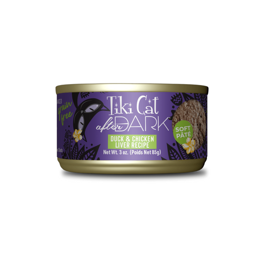 Tiki Cat - After Dark Duck and Chicken Liver Wet Cat Food (Pâté)