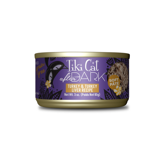 Tiki Cat - After Dark Turkey and Turkey Liver Wet Cat Food (Pâté)