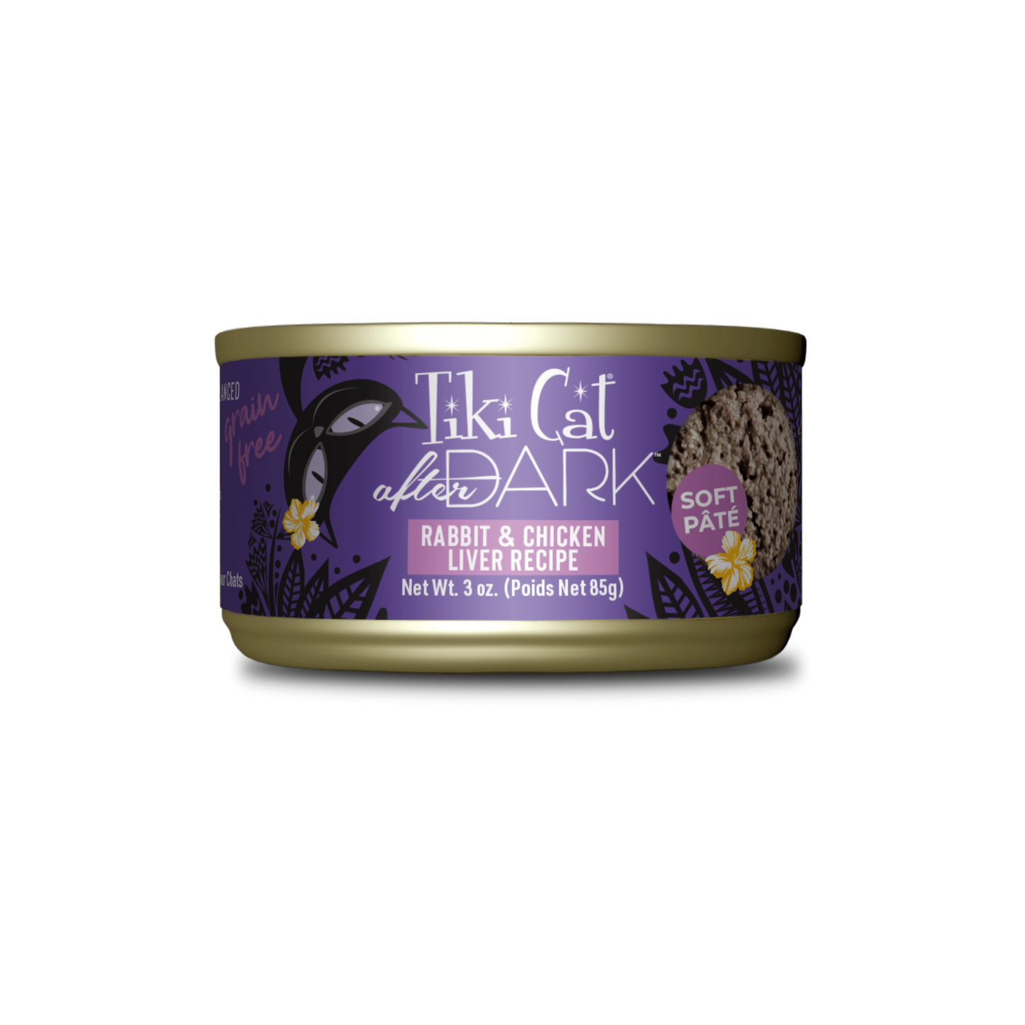 Tiki Cat - After Dark Rabbit and Chicken Liver Wet Cat Food (Pâté)