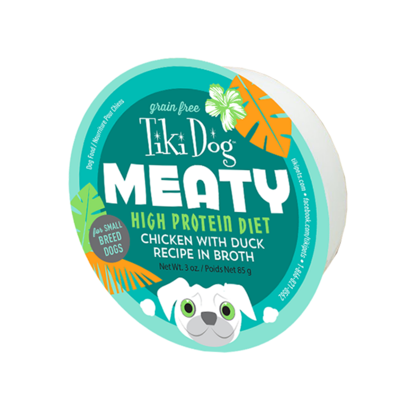 Tiki Dog - Meaty nourriture humide pour petit chien (saveurs disponibles)