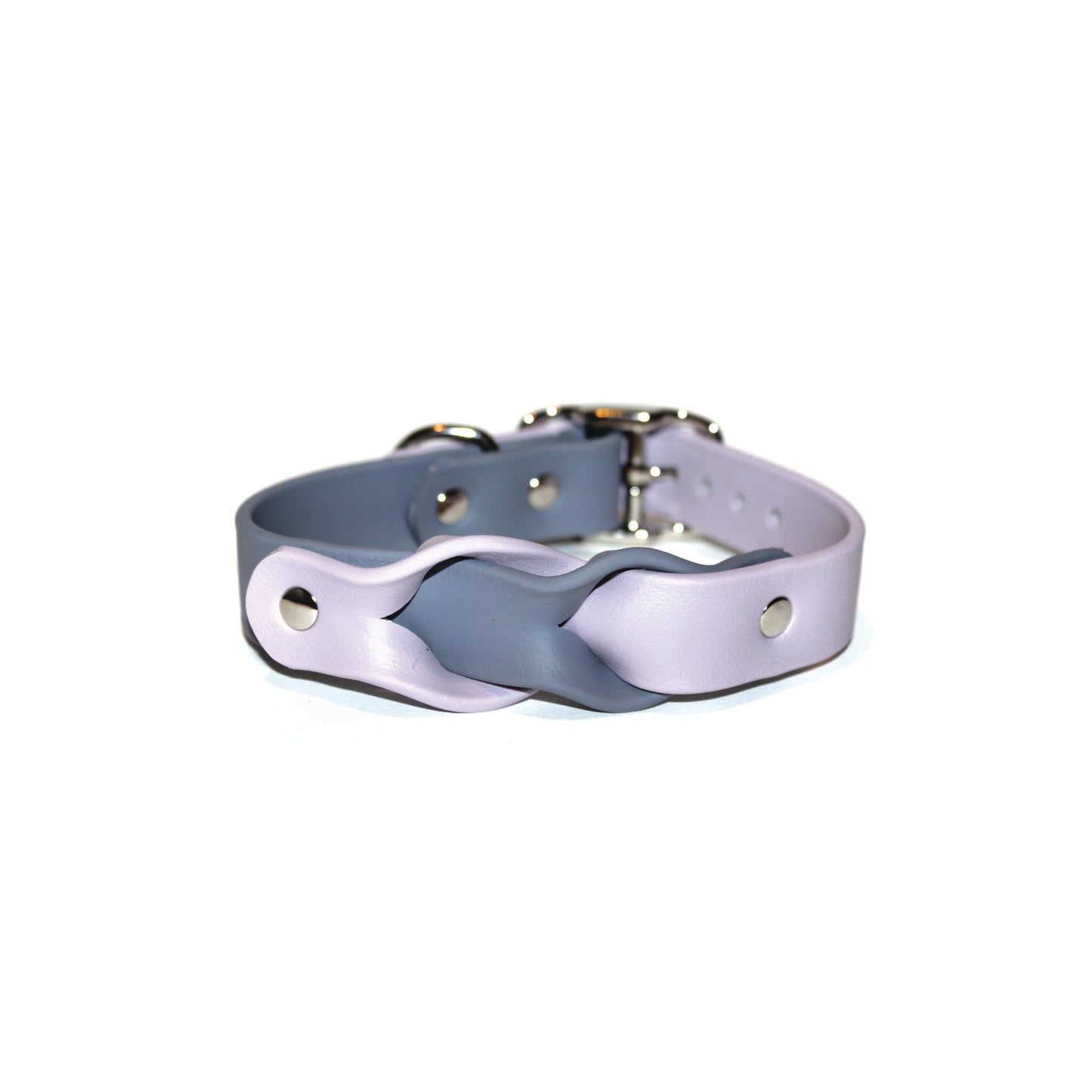 Vgan Dog - Center Trenza Biothane Collar (0.5" width, colors available)