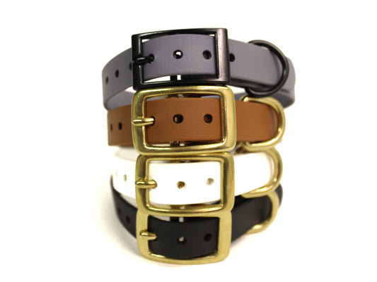 Vgan Dog - Collier classique en biothane (largeur de 0,5", couleurs disponibles)