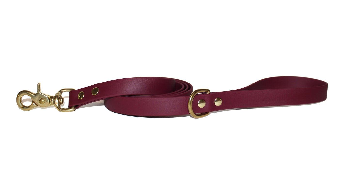 Vgan Dog - Classic Biothane Leash (1" width, colors available)