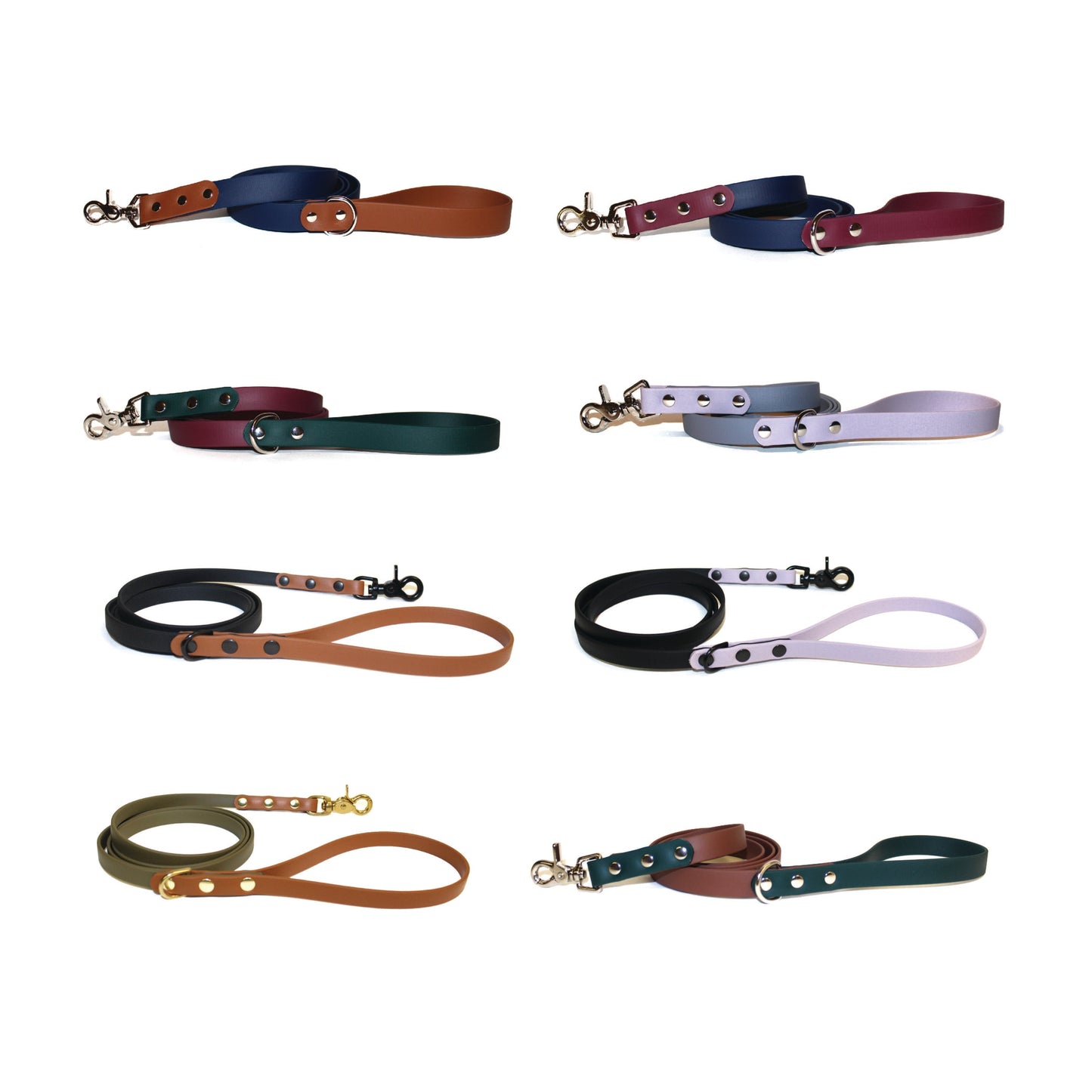 Vgan Dog - Classic Two-Tone Biothane Leash (1" width, colors available)