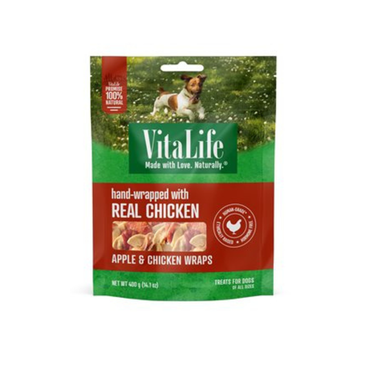 VitaLife - Apple & Chicken Breast Wraps Dog Treats