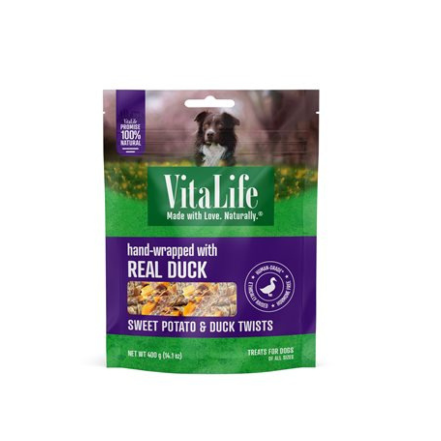 VitaLife - Sweet Potato & Duck Breast Twists Dog Treats