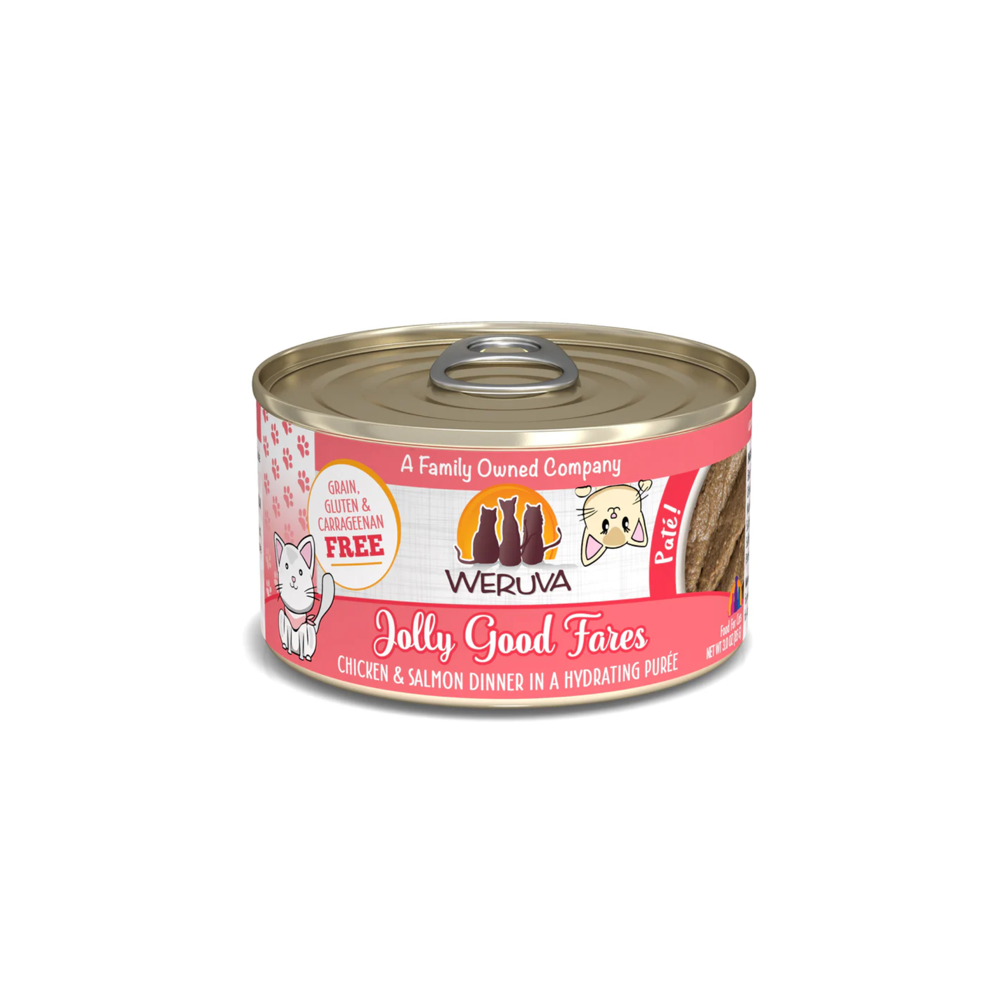 Weruva - Classic Wet Cat Food Jolly Good Fares Chicken and Salmon Pâté