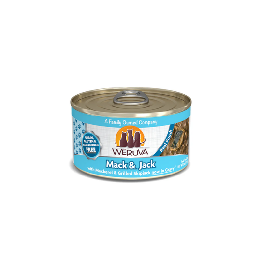 Weruva - Classic Wet Cat Food Mack & Jack with Mackerel & Grilled Skipjack in Gravy