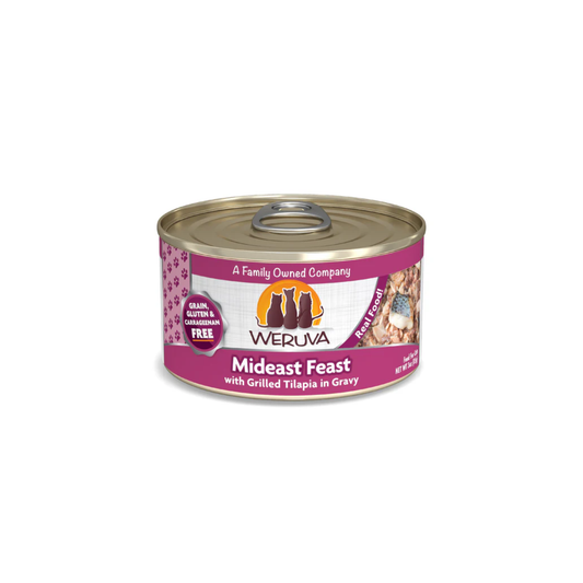 Weruva - Classic Wet Cat Food Mideast Feast with Grilled Tilapia in Gravy