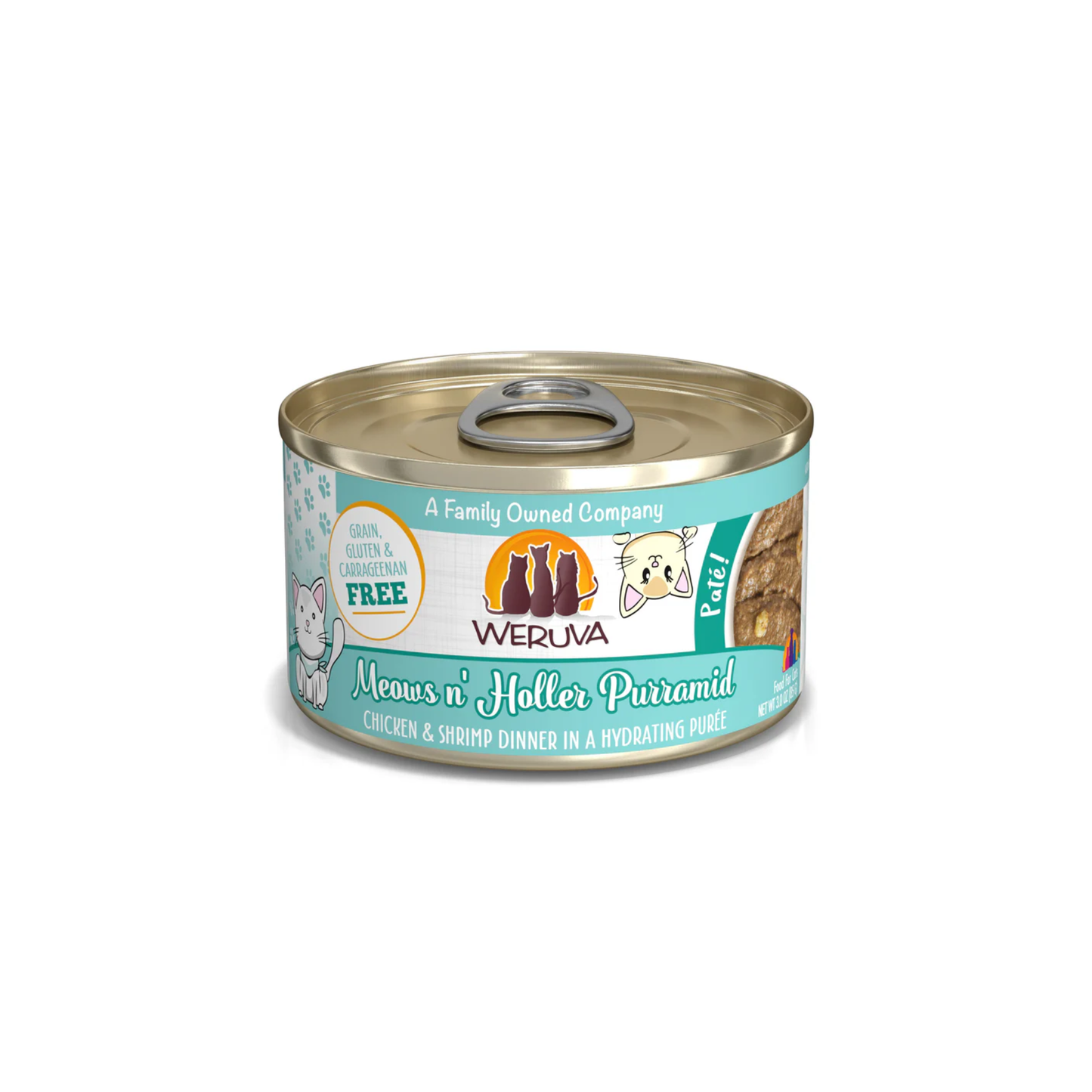 Weruva - Classic Wet Cat Food Moews n' Holler Purramid Chicken and Shrimp Pâté