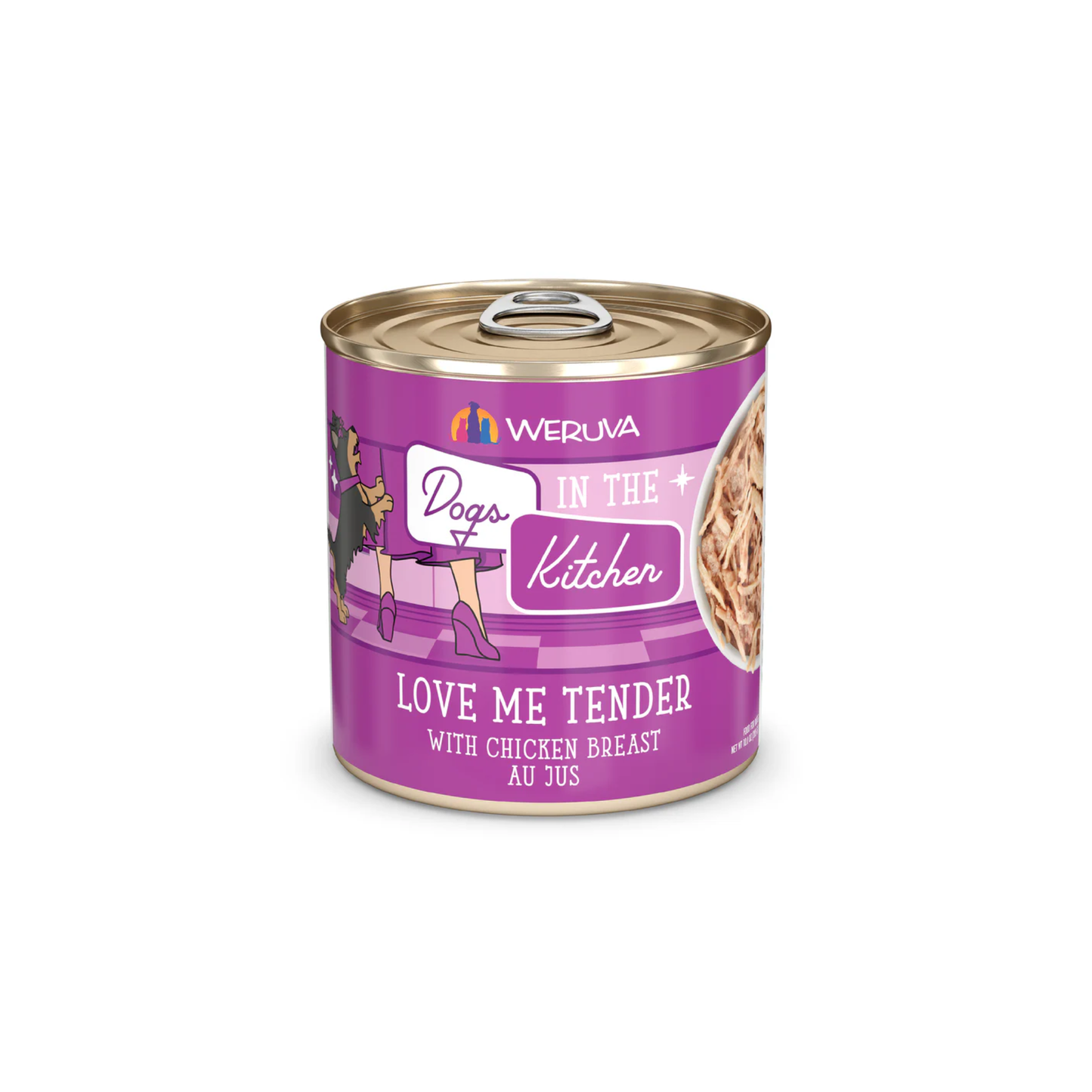 Weruva - Dogs in the Kitchen nourriture humide pour chien Luv Me Tender au poulet