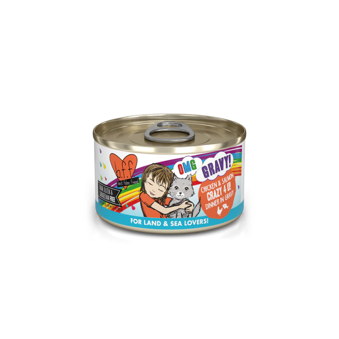 Weruva - OMG nourriture humide pour chat au poulet et saumon Crazy 4 U