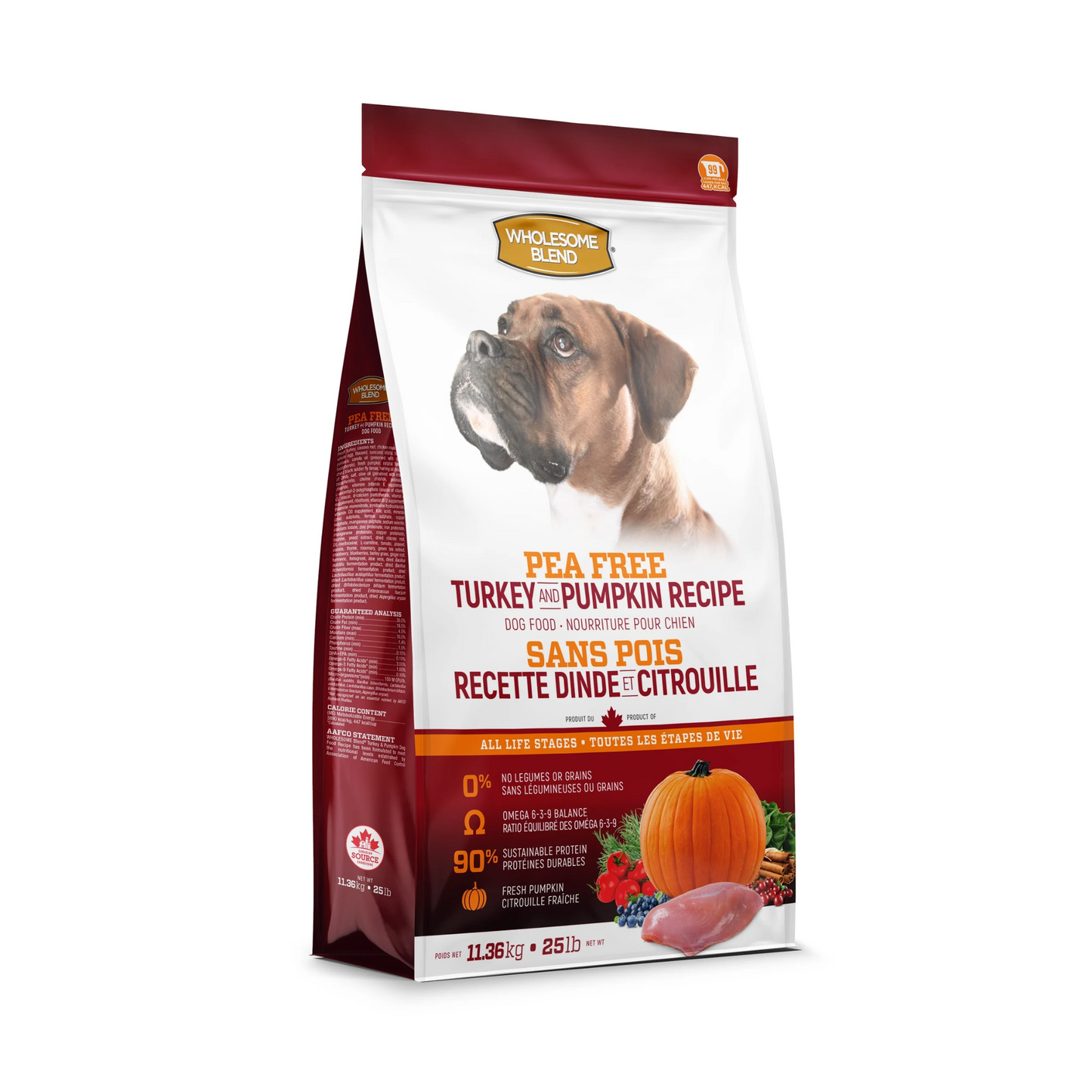 Wholesome Blend - Dry Dog Food (Grain and Pea Free, Turkey and Pumpkin)