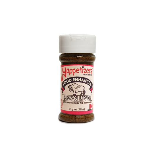 Yappetizers - Dehydrated Bison Liver Dog Food Topper