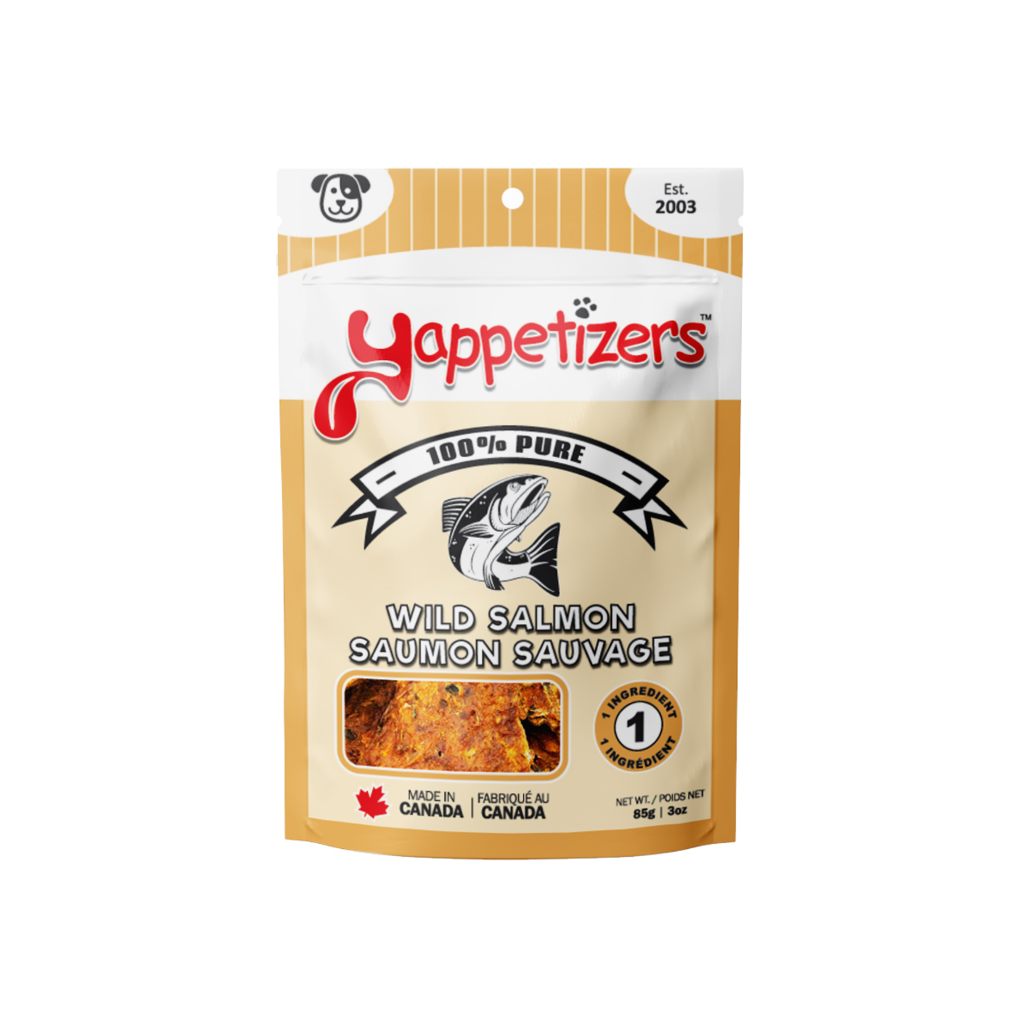 Yappetizers - Dehydrated Salmon Dog Treats