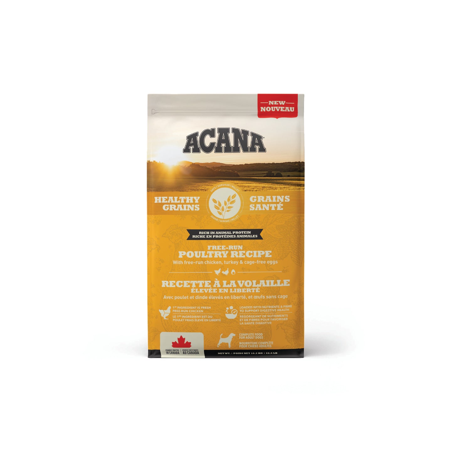 ACANA Healthy Grains Poultry Dog Food 10.2 kg