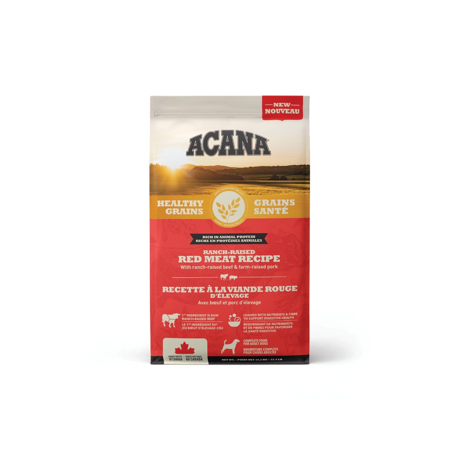 ACANA Healthy Grains Red Meat Dog Food 10.2 kg