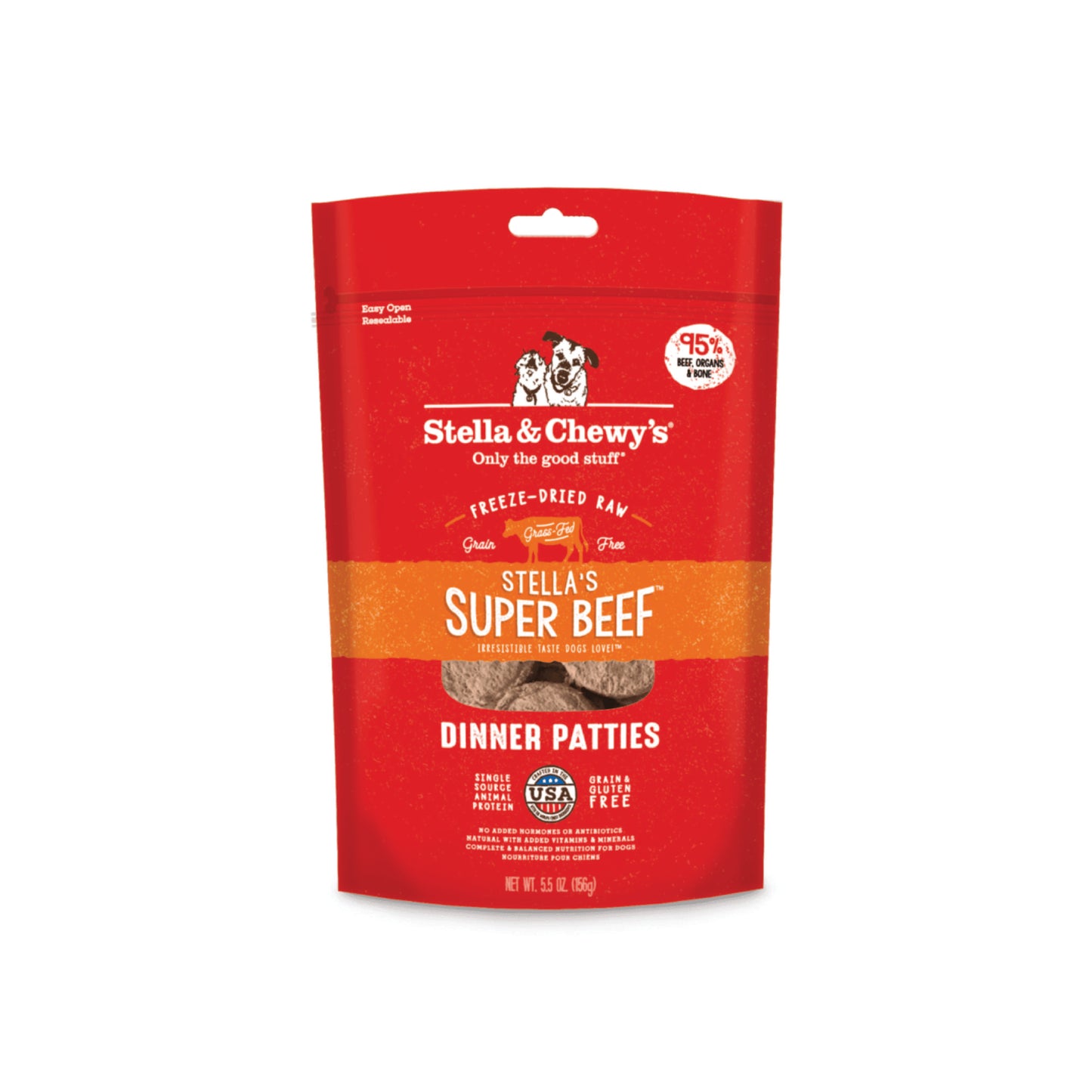 Stella & Chewy's - Super Beef Freeze-Dried Raw Dinner Patties