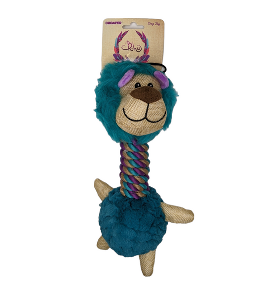 Boho - Blue Lion Plush & Tug