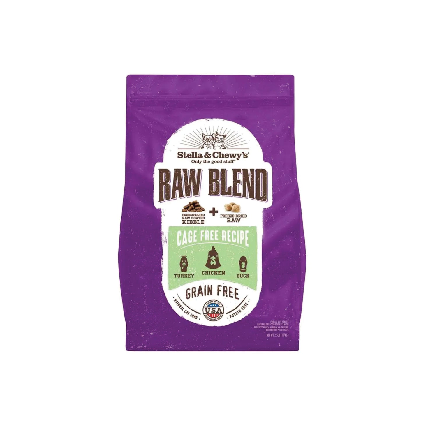 Stella & Chewy's - Cage-Free Recipe Raw Blend Kibble (Grain Free)