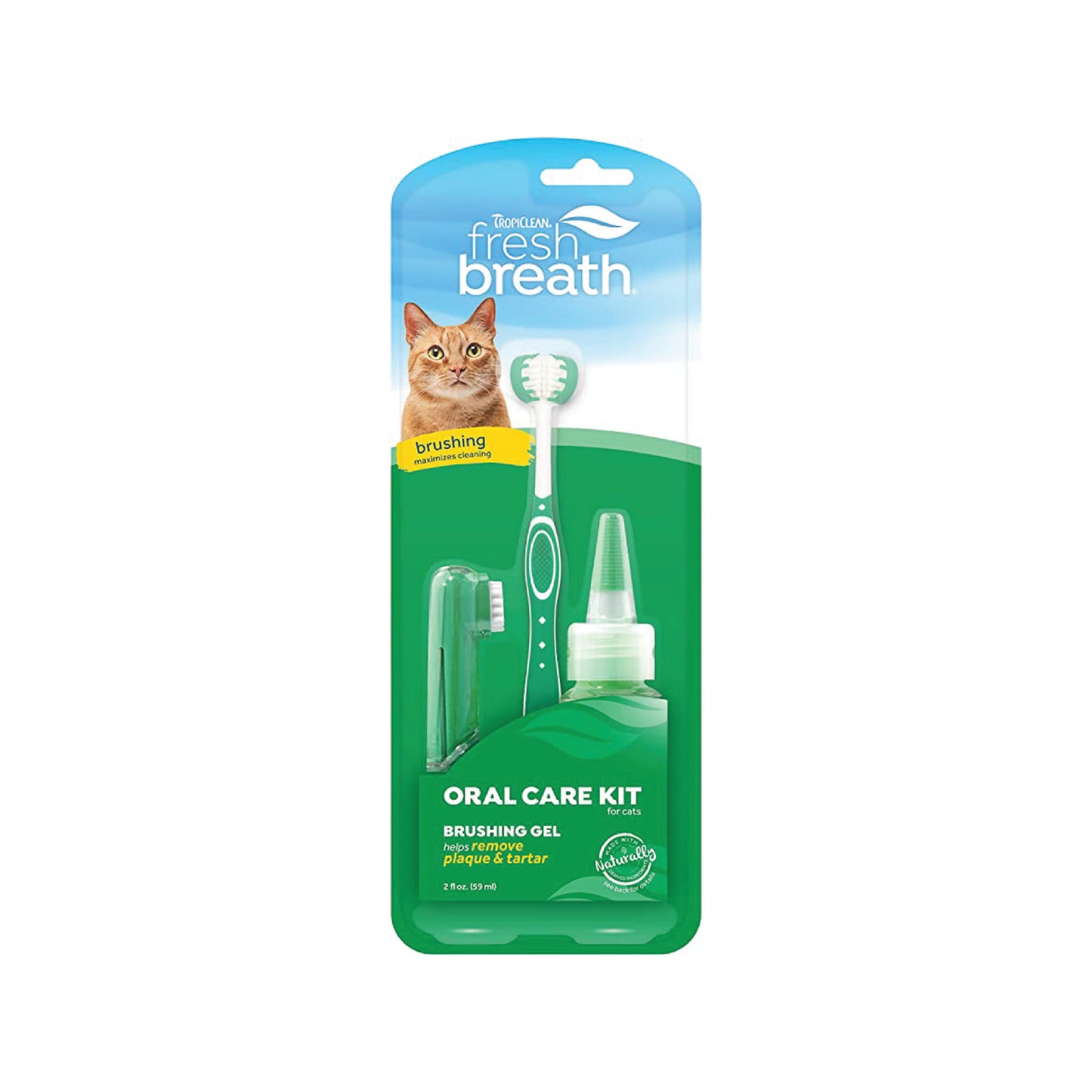 Tropiclean - Kit de soins bucco-dentaires pour chat