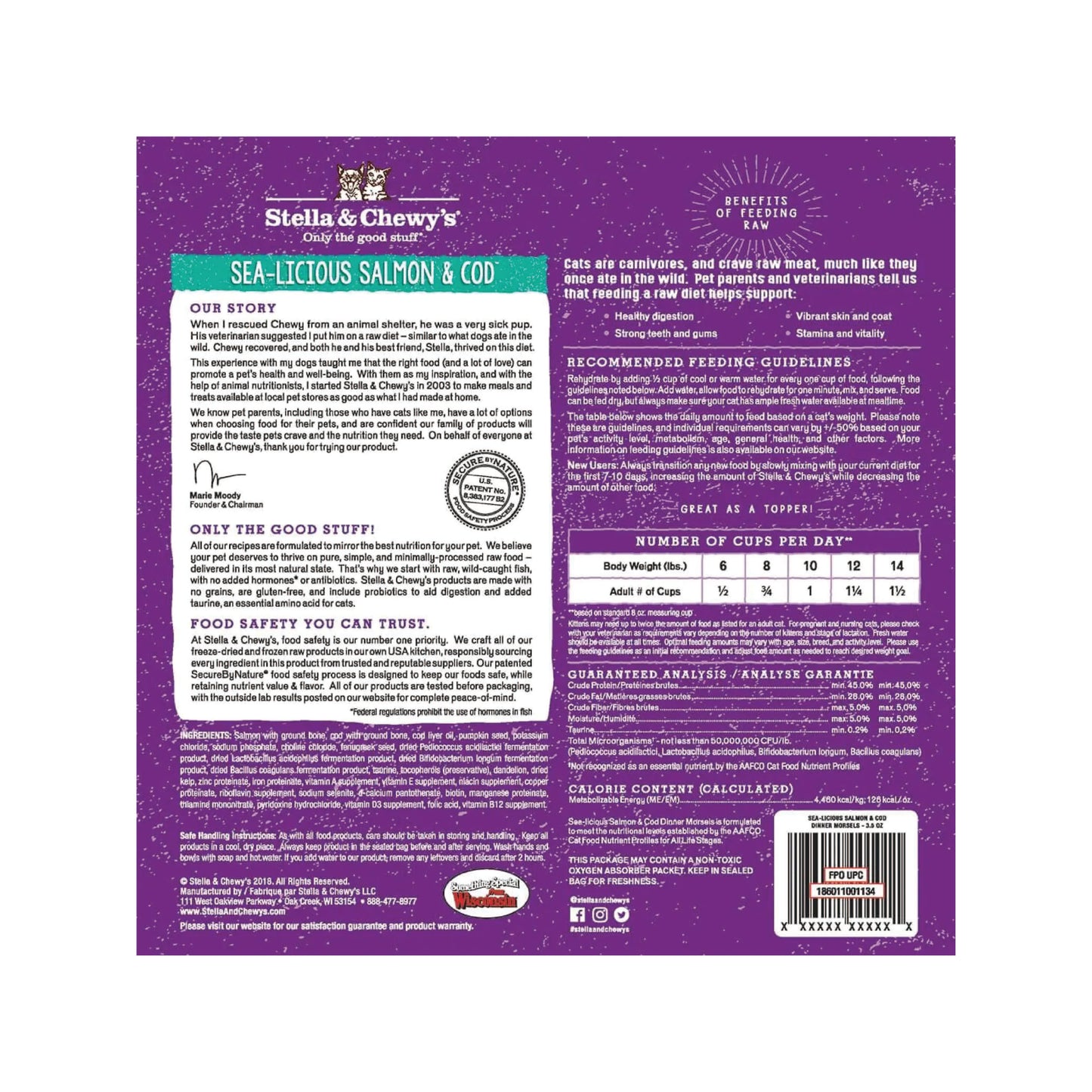 Stella & Chewy's - Sea-Licious Salmon & Cod Freeze-Dried Raw Dinner Morsels
