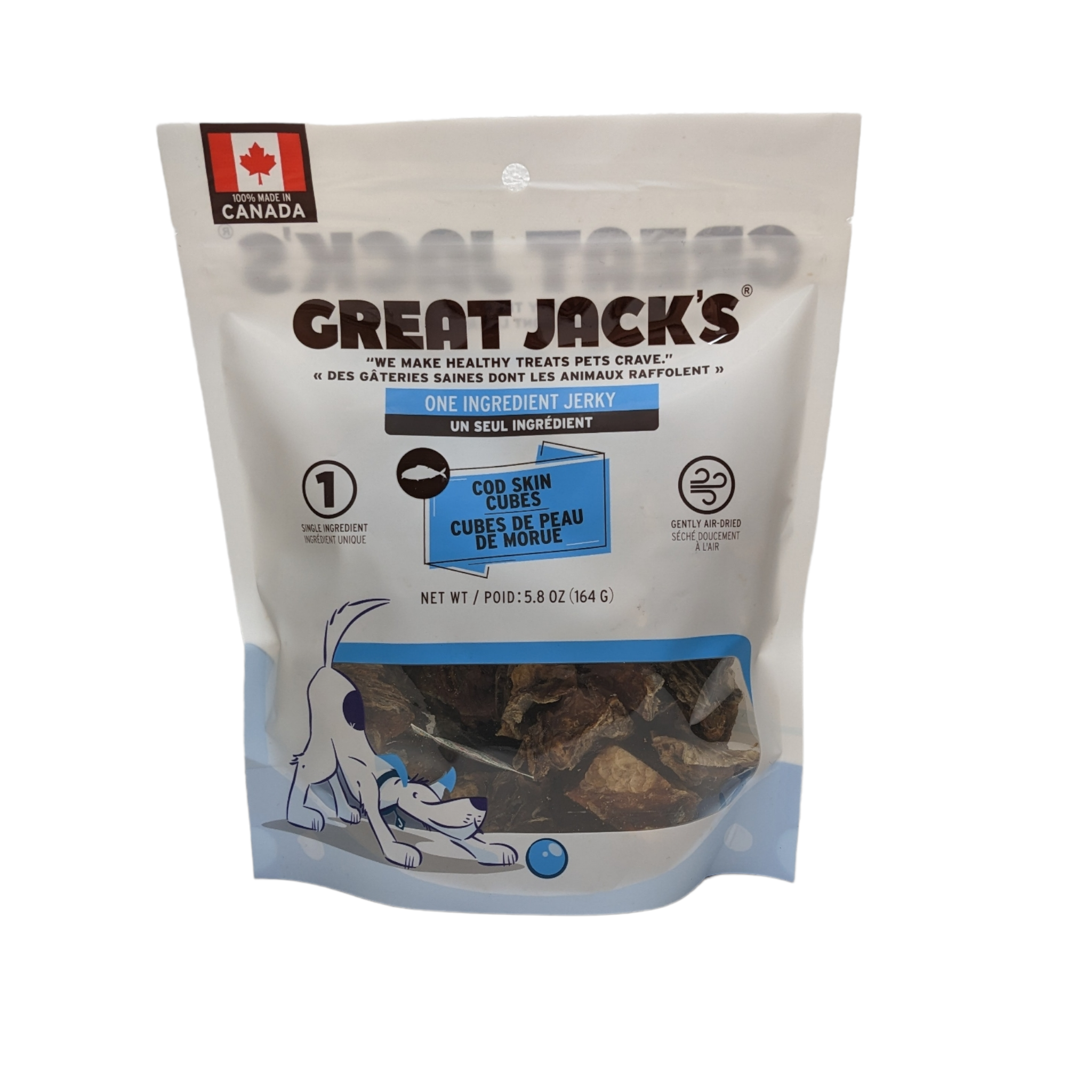 Great Jack's - Cod Skin Cubes Dog Treats – Pawparazzi d'animaux