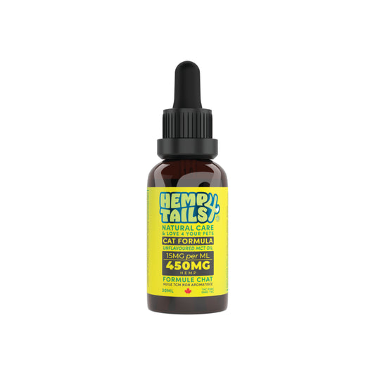Hemp 4 Tails - Formule Chat (sans saveur, 450 mg)