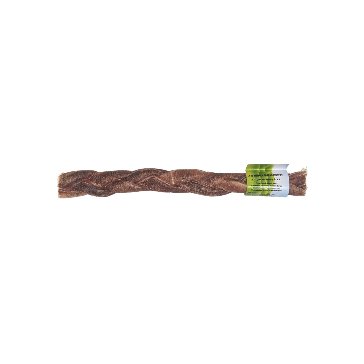 Nature's Own - Jumbo Odourfree Braided Bully Stick  (12")