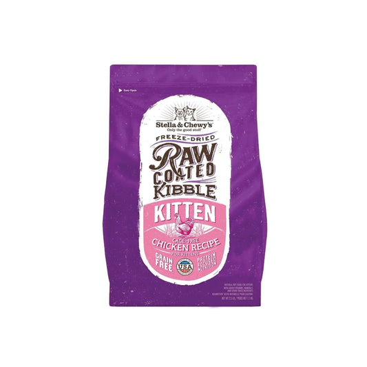 Stella & Chewy's -  Cage-Free Chicken Recipe for Kittens Raw Coated Kibble (Grain Free)