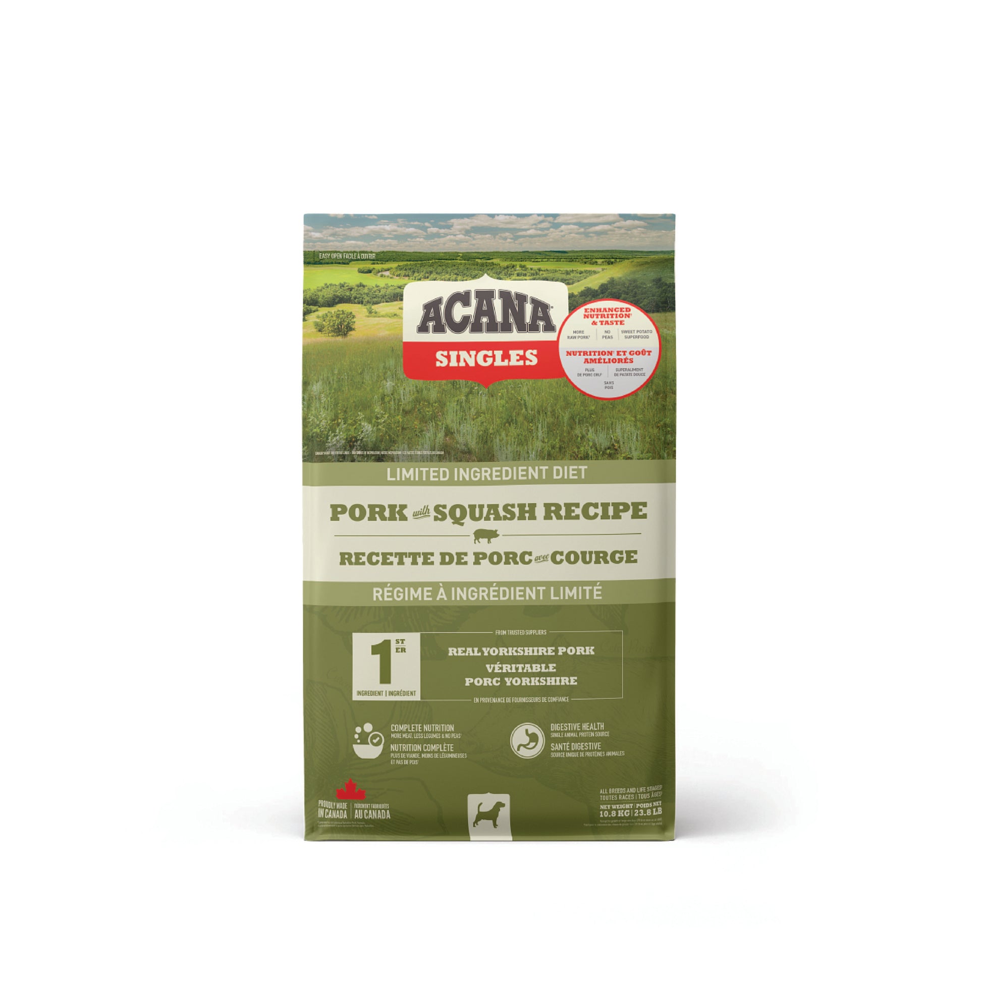ACANA Singles Pork and Squash Dog Food 10.8 kg