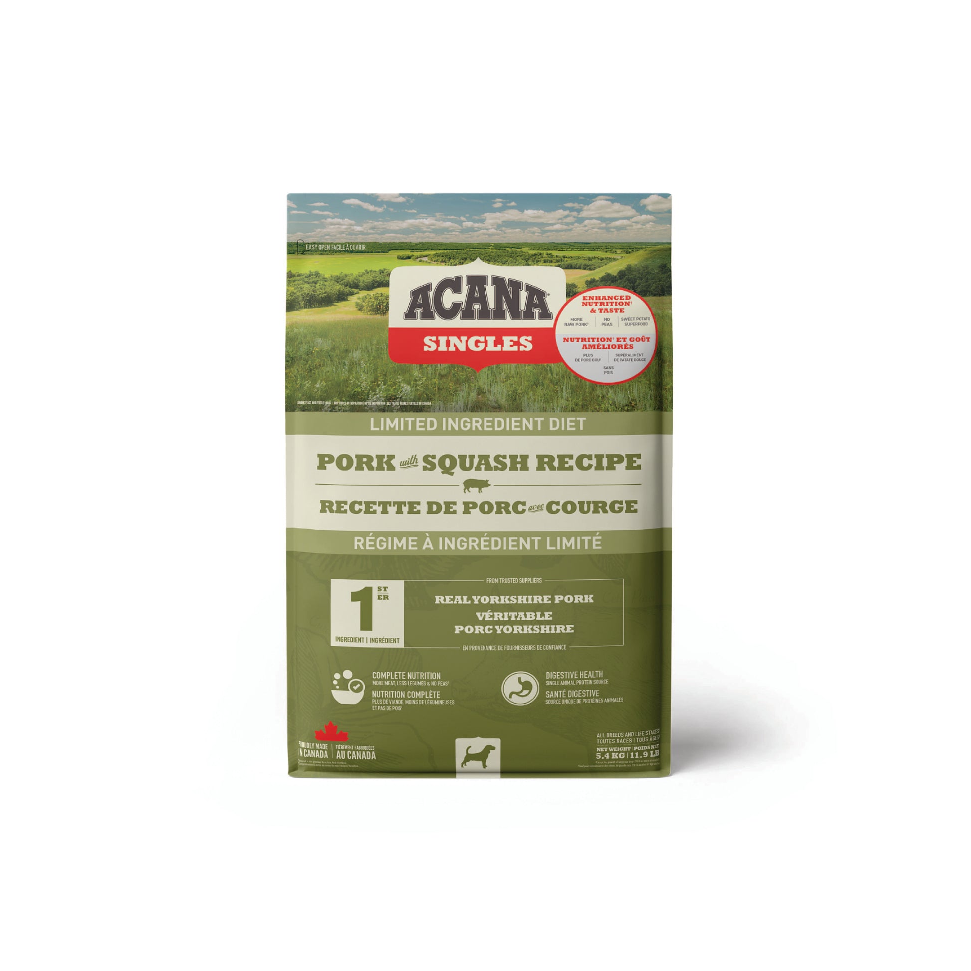 ACANA Singles Pork and Squash Dog Food 5.4 kg