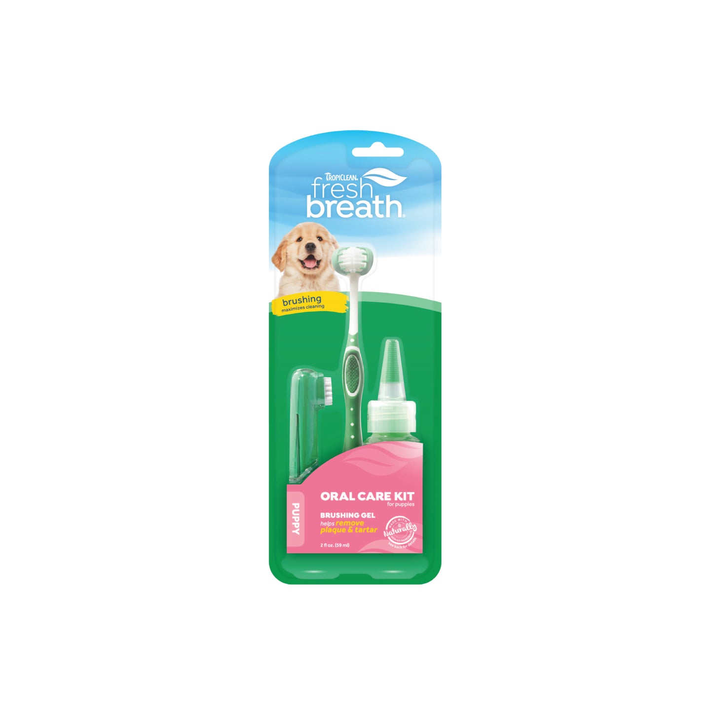 Tropiclean - Kit de soins bucco-dentaires pour chiot