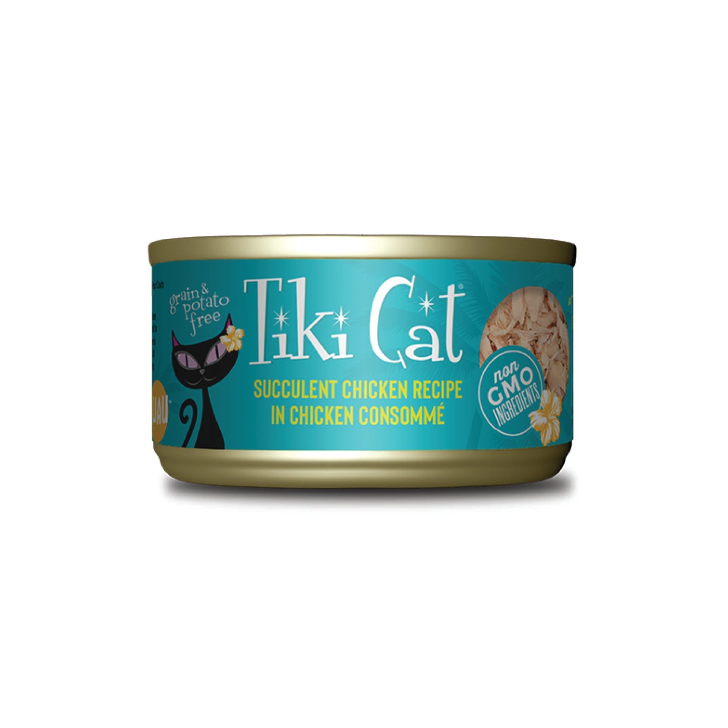 Tiki Cat - Nourriture humide pour chat au poulet succulent (morceaux déchiquetés)