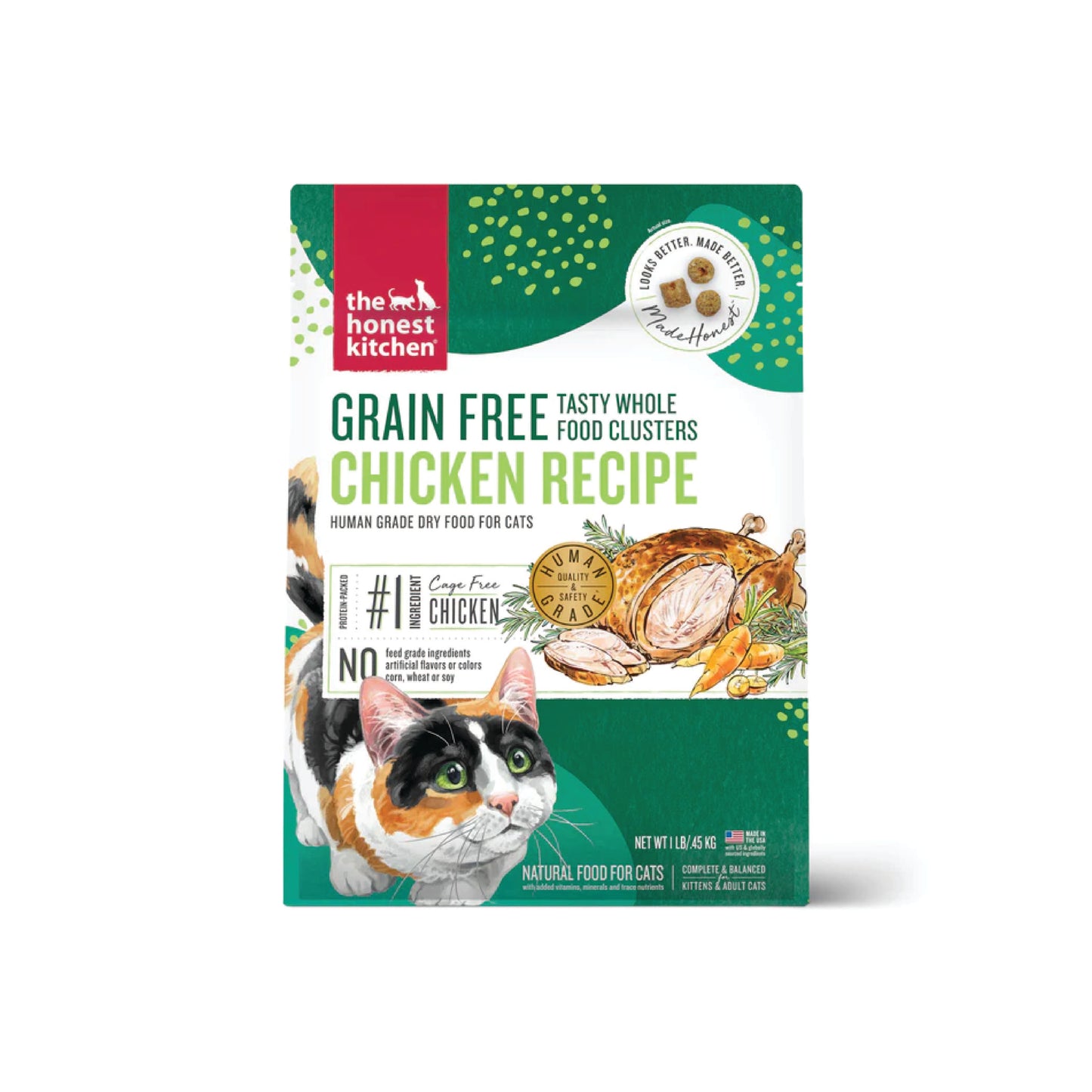 The Honest Kitchen - Nourriture sèche pour chat & chaton (au poulet, sans grains)