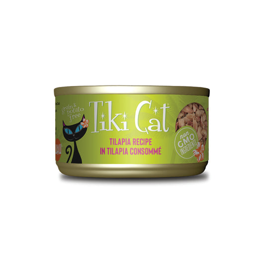 Tiki Cat - Tilapia in Tilapia Consommé Wet Cat Food (Shreds)